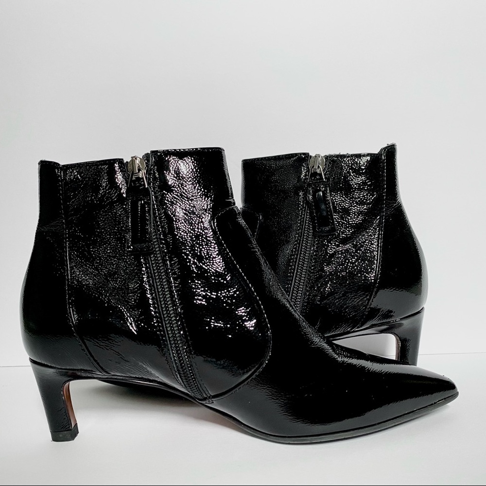 AQUATALIA Marilisa Water Resistant Patent Leather Bootie Size 6 Brand New - Picture 2 of 7